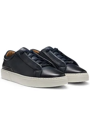 HUGO BOSS Gary Sneakers aus Leder mit verdeckten Schnürsenkeln
