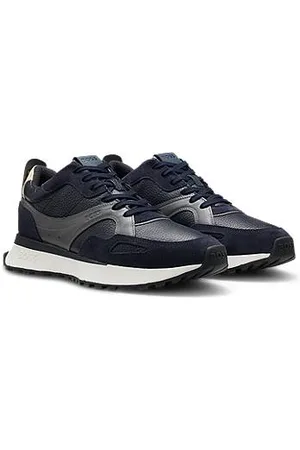 HUGO BOSS Sneakers aus gewalktem Leder mit stützender Außensohle