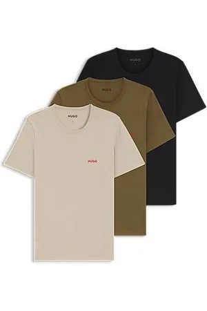 HUGO BOSS Dreier-Pack T-Shirts aus Baumwoll-Jersey