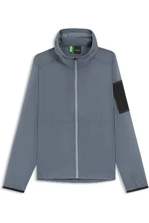 HUGO BOSS Verstaubare Jacke aus leichtem Ripstop-Gewebe mit wasserabweisendem Finish