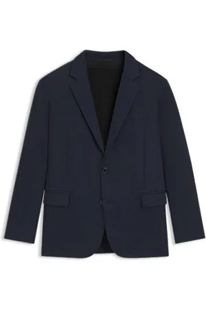 HUGO BOSS Slim-Fit Sakko aus Jersey mit Twill-Print
