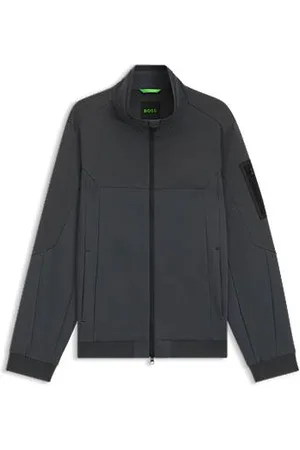HUGO BOSS Wasserabweisende Jacke aus Jersey und Softshell-Gewebe