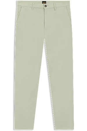 HUGO BOSS Tapered-Fit Chino aus elastischem Baumwoll-Satin