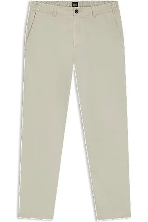 HUGO BOSS Regular-Fit Hose aus Baumwoll-Mix mit Twill-Struktur