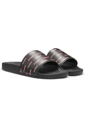 HUGO BOSS In Italien gefertigte Slides mit Split-Logos