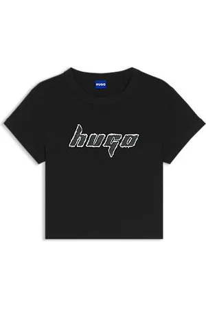 HUGO BOSS Ringer-T-Shirt aus Baumwolle mit Grafik-Artwork