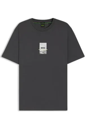HUGO BOSS Relaxed-Fit T-Shirt aus Stretch-Baumwolle mit Foto-Print