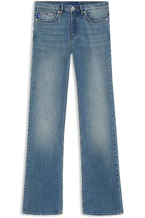 HUGO BOSS Jeans mit ausgestelltem Bein aus atlantikblauem, komfortablem Stretch-Denim