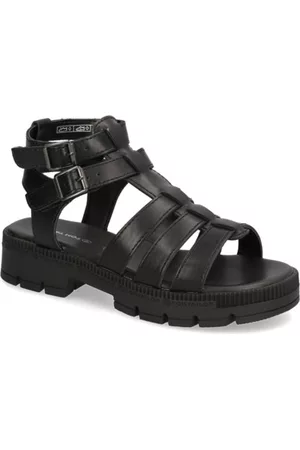 TOM TAILOR Damen Sandalen - Sandale - schwarz