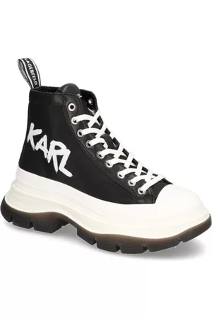 Karl Lagerfeld Damen Schnürschuhe - LUNA Karl Graffiti Mid Lace - schwarz