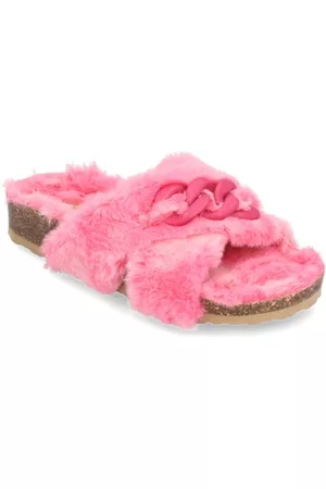 Kate Gray Damen Hausschuhe - Textil Pantoffel - pink