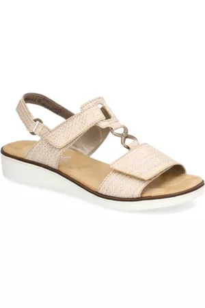 Rieker Damen Sandalen - Keilsandale - beige
