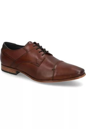 Lazzarini Herren Schnürschuhe - Glattleder Schnürer elegant - braun