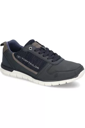 TOM TAILOR Herren Sneakers - Textil Sneaker - blau