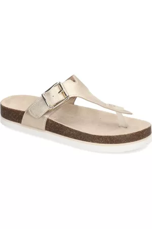s.Oliver Damen Flip Flops - Zehentrenner - gold