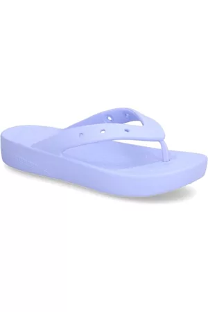 Crocs Damen Schuhe - CLASSIC PLATFORM FLIP - blau