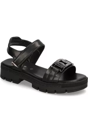 TOM TAILOR Damen Sandalen - Sandale - schwarz