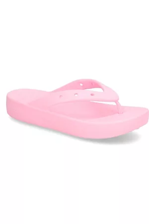 Crocs Damen Schuhe - CLASSIC PLATFORM FLIP - pink