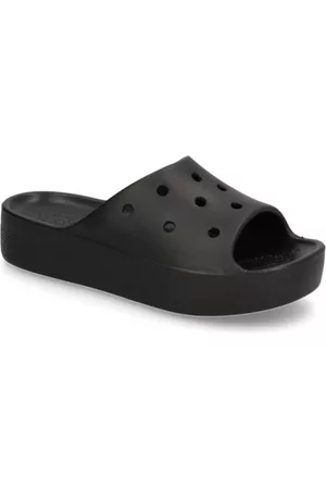 Crocs Damen Schuhe - CLASSIC PLATFORM SLIDE - schwarz
