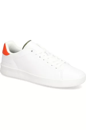 Tommy Hilfiger Herren Sneakers - COURT SNEAKER LEATHER CUP - weiss