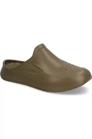 HUGO BOSS Herren Hausschuhe - Titanium-R_Slid_rb - grün