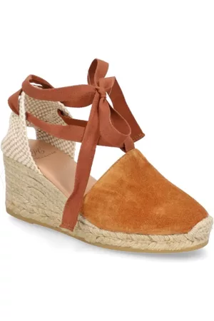Pat Calvin Damen Sandalen - Veloursleder Keilsandale - braun