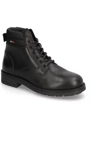 Tommy Hilfiger Herren Stiefel - CLASSIC SHORT LACE UP BOOT - schwarz