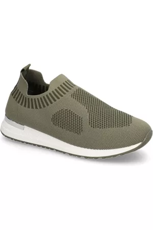 OMG! Damen Halbschuhe - Textil Slipper sportiv - grün