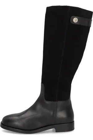 Tommy Hilfiger TH STUD LEATHER MIX LONG BOOT