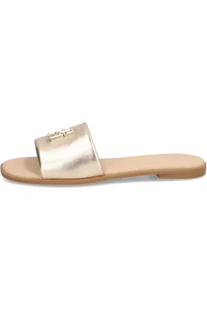 Tommy Hilfiger TH LOGO HW METALLIC LEATHER MULE