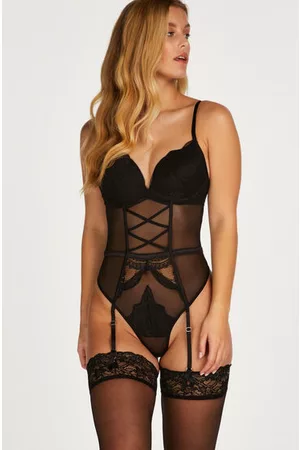Hunkemöller Damen Korsetts - Body Kendal Schwarz
