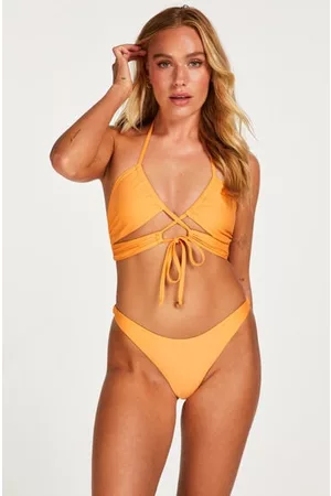 Hunkemöller Damen Bikinis - Bikiniunterteil mit hohem Beinausschnitt Juicy Orange