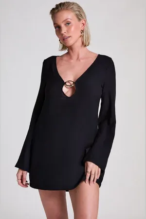 Hunkemöller Langärmeliges Ringelkleid für den Strand