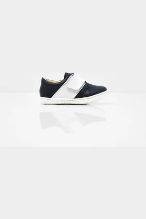 Jacadi Weissblaue Lederhalbschuhe