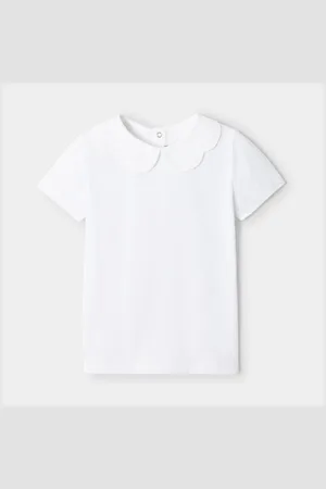 Jacadi Poloshirt mit festoniertem Kragen für Mädchen