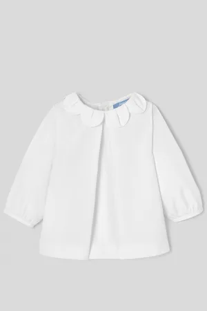 Jacadi Bluse mit Blütenblattkragen für Mädchen