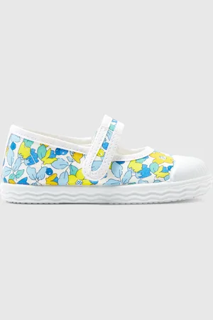 Jacadi Riemchenschuhe für Mädchen aus Liberty-Stoff