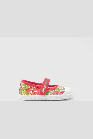 Jacadi Riemchenschuhe für Mädchen aus Liberty-Stoff