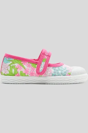 Jacadi Riemchenschuhe für Mädchen aus Liberty-Stoff
