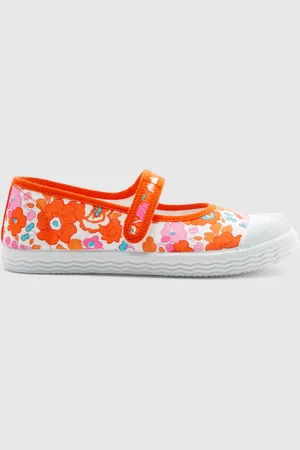 Jacadi Riemchenschuhe für Mädchen aus Liberty-Stoff