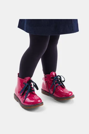 Jacadi Mädchen-Booties aus Glattleder