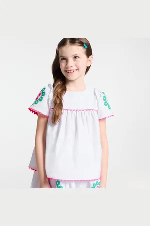 Jacadi Bluse für Mädchen aus Popeline