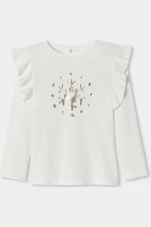 Jacadi T-Shirt mit langen Ärmeln für Mädchen