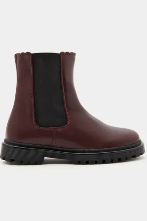 Jacadi Kinder-Chelsea-Boots für Mädchen aus Glattleder