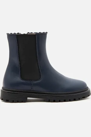 Jacadi Kinder-Chelsea-Boots für Mädchen aus Glattleder