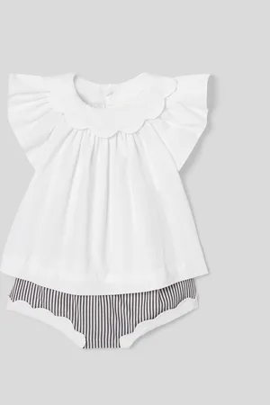 Jacadi Baby-Ensemble mit gestreiftem Höschen für Mädchen