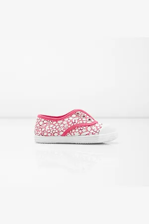 Jacadi Leinenhalbschuhe im Libertyprint