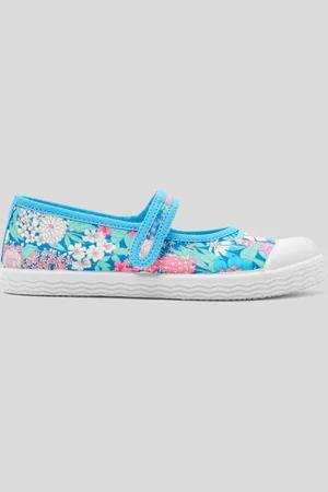 Jacadi Riemchenschuhe für Mädchen aus Liberty-Stoff