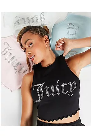 Juicy Couture Damen Tanktops - Diamante Hem Tank Top Damen
