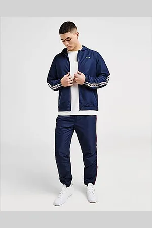 Lacoste Taffeta Taped Hooded Tracksuit